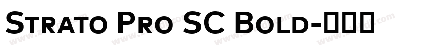 Strato Pro SC Bold字体转换